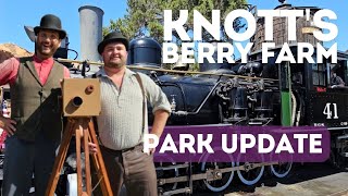 Knotts Berry Farm  Park Update  Train  Jaguar  Scary Farm [upl. by Gabriel]