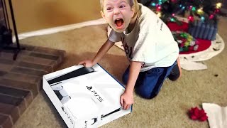 Kid RAGES after getting FAKE PS5 for Christmas [upl. by Croom910]