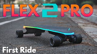 Exway Flex 2 Pro An Improved Flexible Board  First Impressions amp Ride [upl. by Einahc36]