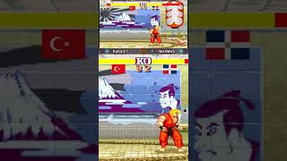 Ken vs Chun Li Tactic Round  Street Fighter II games streetfighter kabal27 wahwah [upl. by Sucramal]