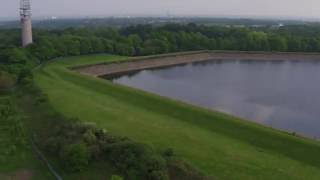 Heaton Park Reservoir with a drone in 4k 01 [upl. by Ayle865]