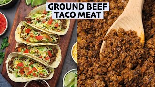 Easy Taco Meat  Skillet Instant Pot or Crock Pot Recipe [upl. by Assirim]