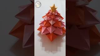 Christmas tree🎄tutorial diy craft handmade artandcraft papercraft paper art handmade short [upl. by Arob]