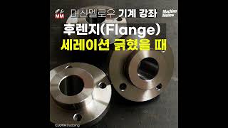 Flange 후렌지 플랜지가 긁혔을 때 대처법 세레이션 보호 방법 [upl. by Rumpf]