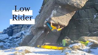 Low Rider 7C Stanage Bouldering Gritstone Classics [upl. by Joashus]