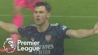 Kieran Tierney opens twogoal Arsenal cushion v Norwich City  Premier League  NBC Sports [upl. by Inimak]