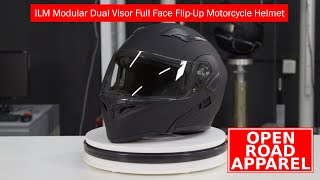 ILM Modular Dual Visor Full Face FlipUp Motorcycle Helmet [upl. by Inatsed615]