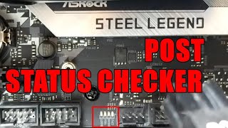 AsRock B550M Steel Legend LED POST Indicator  POST Status Checker PSC [upl. by Twedy170]