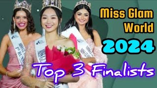 TOP 3 FINALISTS MISS GLAM WORLD 2024  WINNER IS KAO MANJUNG FROM TAIWAN [upl. by Adele]