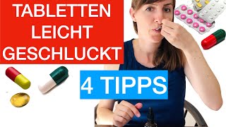 TABLETTEN LEICHT  SICHER SCHLUCKEN 4 Tipps von Logopädin Tabletteneinnahme bei Schluckstörungen [upl. by Atazroglam]