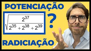 Exercício de POTENCIAÇÃO e RADICIAÇÃO que 96 não conseguem [upl. by Hennahane]