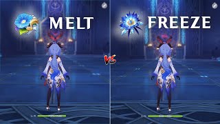 Which F2P Ganyu Build is Better Melt or Freeze DMG Comparison  Genshin Impact [upl. by Ynomrah959]