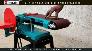 6x48 Belt Disc Sander  Ramato Machines [upl. by Musa]