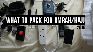 WHAT TO PACK FOR UMRAH amp HAJJ  HAJJ VLOGGER [upl. by Ahmed]