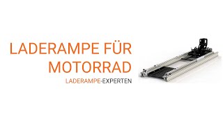 Laderampe für Motorrad  Breite 600mm  Laderampe experten [upl. by Rimisac444]