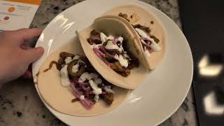 Saucy CuminLime Chicken Tacos from EveryPlate [upl. by Ymorej]