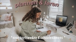 HOE IK PLAN amp LEER VOOR SCHOOLEXAMENS ✩ Eva Rose [upl. by Litch48]