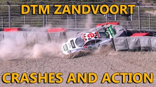 DTM  Porsche and FRACA Zandvoort  Crashes and Action 2024 [upl. by Joletta]