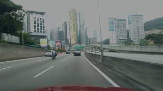 Driving from Penchala Toll Plaza to Damansara Uptown Petaling Jaya Selangor Malaysia [upl. by Nnaeerb75]