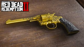 RED DEAD REDEMPTION 2  DOUBLEACTION REVOLVER GUNSLINGER Weapons Customization amp Showcase [upl. by Adnuhsal]