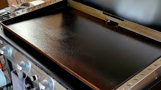 Cleaning your BlackstoneGriddles griddle top [upl. by Eiramait]