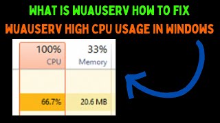 What Is Wuauserv and How to Fix Wuauserv High CPU Usage in Windows 11 [upl. by Schreck]