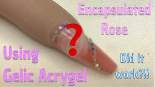 Encapsulated Rose Nail using Gelic  Did it Work [upl. by Amaris]