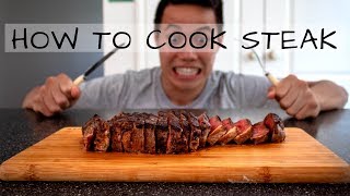 How To Cook The Perfect Pan Seared Steak A Beginners Guide  Jono Ren Episode 7 [upl. by Tnilf]