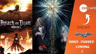 Attack On Titan Hindi Dubbed  Attack on Titan Hindi Dubbed on Zee Cafe India [upl. by Erv848]