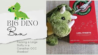 Operation Christmas Child UNBOXING  Fitting Large Plushy in Canadian OCC Shoebox [upl. by Charbonneau]