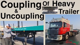 Coupling and Uncoupling Articulated Truck Trailer [upl. by Narah]