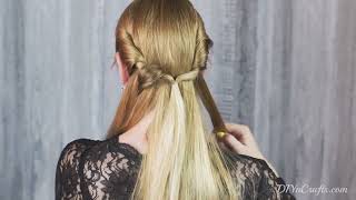 Elegant Low Ponytail Braid with Twist [upl. by Maltz101]