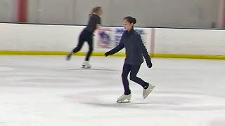 US Champion Skater Alysa Liu Returns to Oakland Home Rink [upl. by Nowahs]