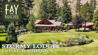 Washington Log Home For Sale  Stormy Lodge  Entiat Washington [upl. by Narok]