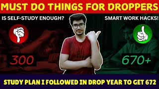 Best study plan for NEET 2025 droppers 🎯💯  A droppers Strategy 🔥🩺 [upl. by Adela]