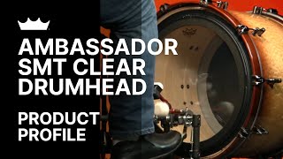 Ambassador SMT Clear Bass Drumhead  Remo [upl. by Daveta398]