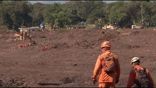 Death Toll from Brazilian Dam Collapse Hits 142 [upl. by Annaihr720]