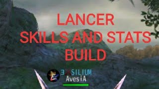 AVABEL CLASSIC  LANCER CLASS  STAT AND BUILD FOR GRIND AND DUNGEON [upl. by Ajiram]