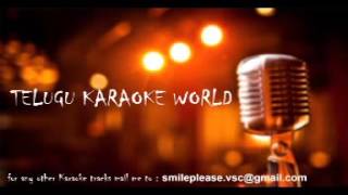 Vasthane Vasthane Karaoke  Soggade Chinni Nayana  Telugu Karaoke World [upl. by Kriss807]