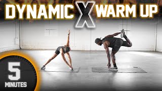 5 Minute Full Body Dynamic WarmUp Stretch [upl. by Ginsburg]