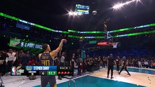 Three Point Contest Stephen Curry  Final Round  February 16 2019  NBA AllStar 2019 [upl. by Iarahs]