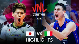 LEGENDARY MATCH  JAPAN vs ITALY  Mens VNL 2022 [upl. by Vano]