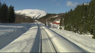 956 Hours Train Journey to the Norwegian Arctic Circle WINTER 1080HD SlowTV [upl. by Ahtelrac994]