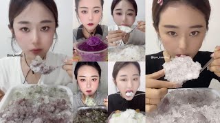 Her Solo  Crushed Ice Hard amp Crunchy Ice Eating Collections  ASMR [upl. by Ttezzil846]