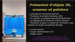 Présentoir dobjets 3D scanner ou peinture moteur réversible 12V [upl. by Adnoraj]