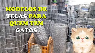 Modelos de TELAS BARATAS para quem tem GATOS galvanizadas  Gatil Hauser [upl. by Derfnam61]