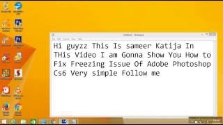 Fix Adobe Photoshop Cs6 freezing Issue [upl. by Aitnom73]