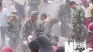 Chinese Earthquake Rescue Effort by the PLA [upl. by Ahser]