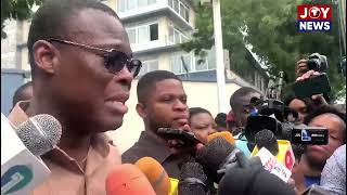 NDC to end demonstration against EC on voter register at the Commssion’s headquarters [upl. by Nirag]