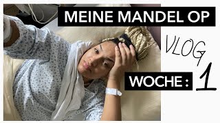 Meine Mandel  Polypen Op amp 7 TAGE DANNACH  Erste OP  Erste Vollnarkose 😷😰 Vlog MandelOP [upl. by Iorio]